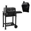 Produktbild: TAINO HERO Set Smoker klein BBQ Grillwagen Holzkohle-Grill Gasgrill Kombi-Grill Grillwagen Abdeckhaube