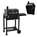 Produktbild: TAINO HERO Set Smoker klein BBQ Grillwagen Holzkohle-Grill Gasgrill Kombi-Grill Grillwagen Abdeckhaube