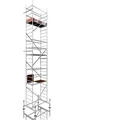 Produktbild: ALTEC Aluminium Fahrgerüst Rollfix 1.0 mit Fußplatten, Standardtraverse & Wandanker, maximale Arbeitshöhe 10 Meter 70 cm x 150 cm x 800 cm