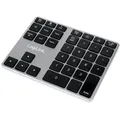 Produktbild: LogiLink Keypad Bluetooth in Spacegrau mit 35 Tasten, kabelloser Ziffernblock