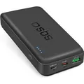 Produktbild: SBS Powerbank 20.000 mAh Power Delivery 45W Multi-Port schwarz (20000 mAh, 45 W, 74 Wh) (TTBB20000PD45WK)