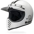 Produktbild: Bell Moto-3 Steve McQueen, Motocrosshelm - Weiß/Schwarz - S