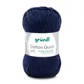 Produktbild: GRÜNDL WOLLE COTTON QUICK 50g DUNKELBLAU LL 125 m 100% BAUMWOLLE 100G/5,58€