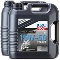 Produktbild: 2x Liqui Moly 1689 Motorbike 4T 15W-50 Street Motoröl Motorrad synthetisch 4L