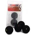 Produktbild: 1-10x UNSQUASHABLE Squashball, schwarz, extra langsam, 2er Blister