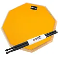 Produktbild: keepdrum DPOR12 Practice Pad Schlagzeug Übungspad Orange 12