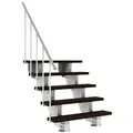 Produktbild: Dolle Außentreppe Gardenstep 120cm breit 5 Stufen Trimax dunkelbraun 92,5-112,5cm Steigungshöhe mit Geländer