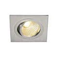 Produktbild: SLV NEW TRIA 77 CS Downlight aluminium 2700K eckig, Einbauleuchte, Einbauspot, Deckeneinbauleuchte, Spot, Deckenspot, Einbaustrahler, Deckenstrahler, Wohnzimmer, Badezimmer