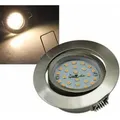Produktbild: 5W LED Downlight Flat-32 warmweiß 470lm Edelstahl gebürstet EEK E [A-G] CHILITEC 22086