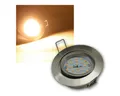 Produktbild: ChiliTec LED Deckenspot Einbaustrahler Flat-32 Edelstahl LED warmwei 470lm, warmweiß