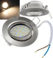 Produktbild: ChiliTec LED-Einbauleuchte 'Flat-32' warmweiß 80x32mm, 5W, 590lm, Edelstahl gebü