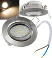 Produktbild: LED Einbauleuchte Chilitec 22086 warmweiß 5W 590lm edelstahl gebürstet Flat-32