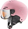 Produktbild: Uvex rocket visor jr, robuster Skihelm, pink conf matt, 51-55cm, mit Etikett