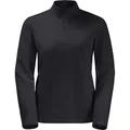 Produktbild: Jack Wolfskin Damen Taunus Half Zip Pullover (Größe XL, schwarz)