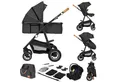 Produktbild: lionelo Kombi-Kinderwagen Amber 3in1, (Set), 3in1/babyschale 0-13kg/Tasche/Moskitonetz/Regenschutz/Boho
