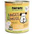 Produktbild: napani Nassfutter-Menü Junges Gemüse 800 g, Hundefutter, UVP 7,20 EUR, NEU