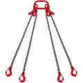 Produktbild: VEVOR 3mx8mm Kettengehänge Anschlagkette Krankette 4-Strang Forstkette 5000kg