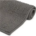 Produktbild: Badematte rutschfest BeauMare fl Hochflor Teppich Anthrazit, 100cm, 60cm - Beautissu