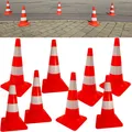 Produktbild: 8 Stück Verkehrsleitkegel 50 cm Warnhut Leitkegel Absperrkegel Pylon