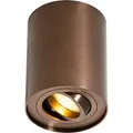 Produktbild: QAZQA - Modern Moderner Deckenstrahler dunkelbronze dreh- und neigbar - Rondoo Up I Wohnzimmer I Schlafzimmer - Aluminium Zylinder - LED geeignet GU10 - Bronze