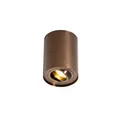 Produktbild: Qazqa LED Aufbaustrahler Rondoo up, ohne Leuchtmittel, GU10, Bronze, Modern, Aluminium, 1-flammig