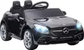 Produktbild: AIYAPLAY 12 V Kinder Elektroauto, Kinderfahrzeug mit 2,4G Ferbedienung, Elektrofahrzeug mit LED-Scheinwerfern, Sicherheitsgurt, Hupe, Musik, Mercedes SLC 300 Kinderauto für Kinder ab 3 Jahren, Schwarz