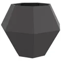 Produktbild: vidaXL Pflanzkübel Schwarz 100 x 100 x 80 cm Stahl
