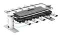 Produktbild: RacletteGerät für 10 Personen, 1200 W, Glasplatten, abnehmbare obere Platte f...