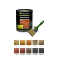 Produktbild: Pictolor Holzlasur 0,75 Liter Natur + Lasurpinsel 70mm