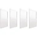 Produktbild: PROREGAL® Pavillonseitenteil 3er/4er-Set Aluminium Paneele/Schiebetür für Pergola Weiß/Anthrazit, 369x206 cm weiß 369 cm x 206 cm
