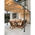 Produktbild: Garten Pergola Pavillon Terrassendach mit einstellbarem Stoffdach - Irda IV 3x6m