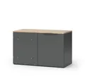 Produktbild: Vicco Kommode Wido, Anthrazit/Sonoma, 80 x 50 cm Eck Kommode mit Tür (1 St)