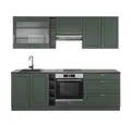 Produktbild: Vicco Küchenzeile Fame-Line, Grün-Gold Landhaus/Anthrazit, 235 cm, AP Anthrazit