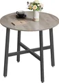 Produktbild: VASAGLE Esstisch, 80 x 75 cm (Ø x H), runder Küchentisch, Industrie-Design, Greige