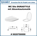 Produktbild: DURAVIT Toilettendeckel DURASTYLE WC Toiletten Sitz Absenkautomatik 372x449x42mm