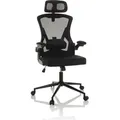 Produktbild: hjh OFFICE Profi Bürostuhl ARIGANO Ergonomischer Schreibtischstuhl mit Armlehnen Stoff / Netzstoff Schwarz Drehstuhl für Büro, Zuhause - Schwarz