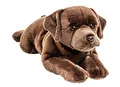Produktbild: Uni-Toys - Labrador braun, liegend (mit Geschirr) - 60 cm (Länge) - Plüsch-Hund, Haustier - Plüschtier, Kuscheltier