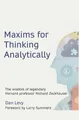 Produktbild: Dan Levy Maxims for Thinking Analytically (Taschenbuch)