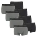 Produktbild: Puma Herren Shortboxer Unterhosen Trunks 100000884 8er Pack, Wäschegröße:L, Artikel:-008 Dark Grey Melange/Black