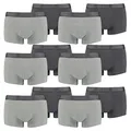 Produktbild: PUMA 12 er Pack Short Boxer Boxershorts Men Pant Unterwäsche kurz 100000884, Farbe:008 - Dark Grey Melange/Black, Bekleidungsgröße:L