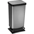 Produktbild: Rotho Treteimer Paso 40l Kunststoff Schwarz Carbon