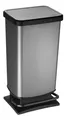 Produktbild: rotho-Swiss Treteimer PASO carbon BHT 40x34x36 cm schwarz