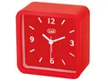 Produktbild: Trevi SL 3820 Wecker mit großem Zifferblatt, gummierte Oberfläche und stoßfester Silikonhülle, geräuschloses Sweep-Uhrwerk, Wandaufhängung, Rot
