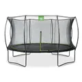 Produktbild: EXIT TOYS Silhouette Trampolin - ø366cm - Rundes Gartentrampolin Outdoor für Kinder - Mit Sicherheitsnetz - Preisgünstig - Sicherer Einstieg - Gute Sprungkraft - Mit Fußschutzsystem - Schwarz