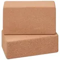Produktbild: Relaxdays Kork Yogablock 2er Set Hellbraun