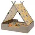 Produktbild: Muddy Buddy Sandkasten, Grau, Holz, Zypresse, massiv, 120x140x140 cm, EN 71, mit Holzschutz vorbehandelt, Spielzeug, Holzspielzeug