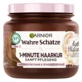 Produktbild: Wahre Schätze Feuchtigkeitsspendende 1-Minute Haarkur für sensible Kopfhaut, Mit Reiscreme und Bio-Hafermilch für ein angenehmes Haarerlebnis, Vegane Formel, 1 x 340 ml