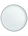 Produktbild: Moderner Badspiegel mit LED-Beleuchtung rund 58 cm Antibeschlagsystem Brinay