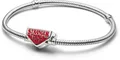 Produktbild: Pandora Armband Pandora Sterling silver Enamel Red 593572C01 Damenarmband