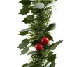 Produktbild: Kaemingk Girlanden, Weihnachtsgirlande mit Stechpalme und Beeren 10cm grün 2.7 Meter